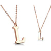 Necklace Letters A-Z Roségold