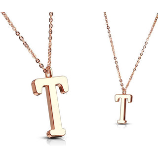 Necklace Letters A-Z Roségold