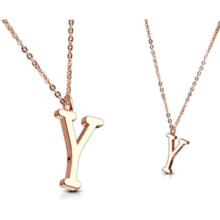 Necklace Letters A-Z Roségold