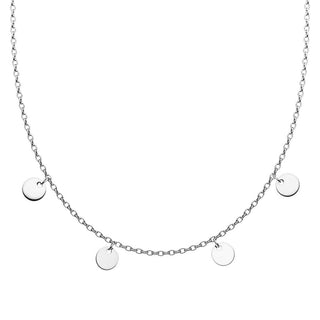 Collier 4 plaques rondes