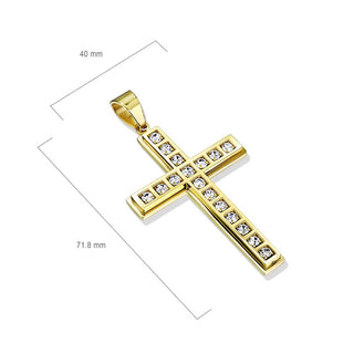 Cross Zirconia Gold