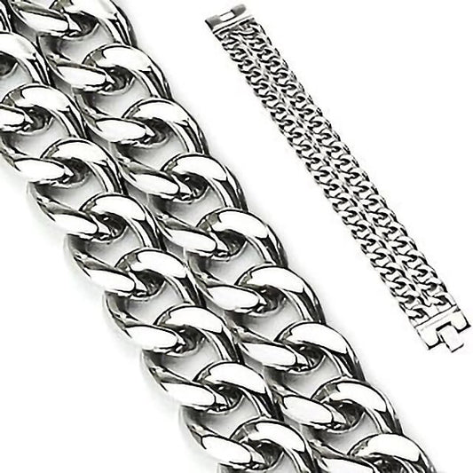 Double Chain Silver