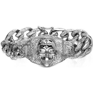 Gothic Skull Chain Silver