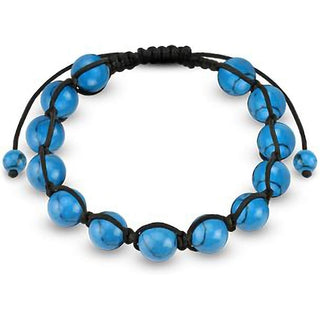 Bracelet Pearls Chain Turquoise Semi-Precious Stone