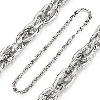 Tri-Link Chain Silver