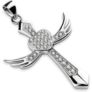 Cross Heart Silver