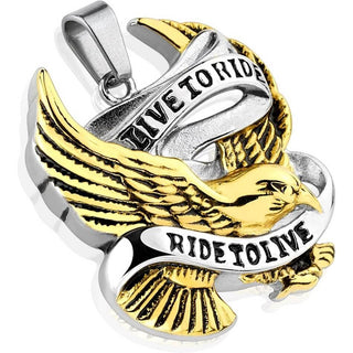 LIVE TO RIDE RIDE TO LIVE Silver Gold
