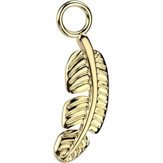 Titanium Attachment Titan Dangle Leaf Charm