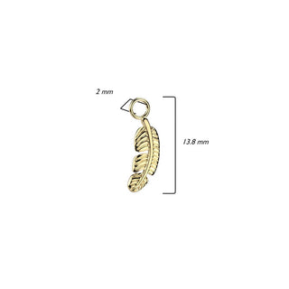 Titanium Attachment Titan Dangle Leaf Charm