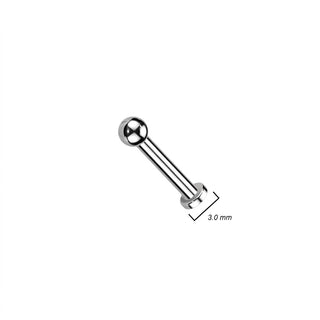 Titanium Labret Ball Silver