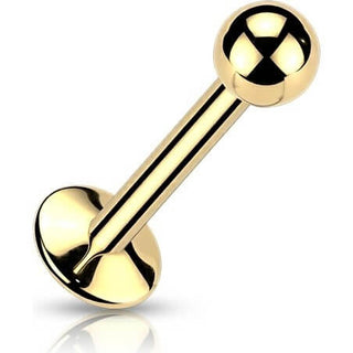 Titanium Labret ball PVD coating Internally Threaded