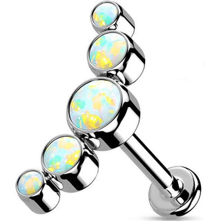 Titan Labret 5 Opal Silber Innengewinde