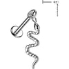 Titanium Labret snake dangle Internally Threaded