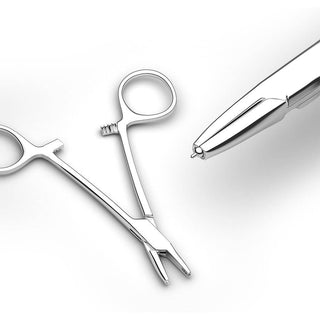 Dermal Anchor Tube Hemostat Forceps for Dermal Tops Stainless Steel