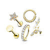 Value Pack Set Labret Barbell Bendeble Hoop Ring, 5  pieces