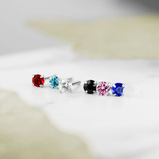 Nose Stud Set Zirconia, 7  pieces