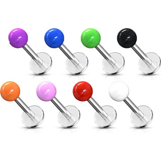 Labret Acrylic Ball, 8  pieces