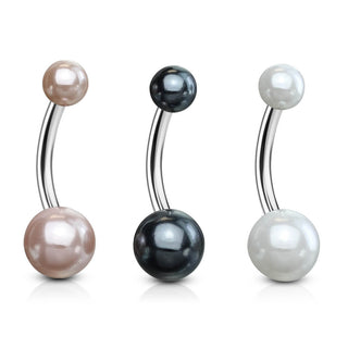 Bauchnabelpiercing Perlen, 3 Stück