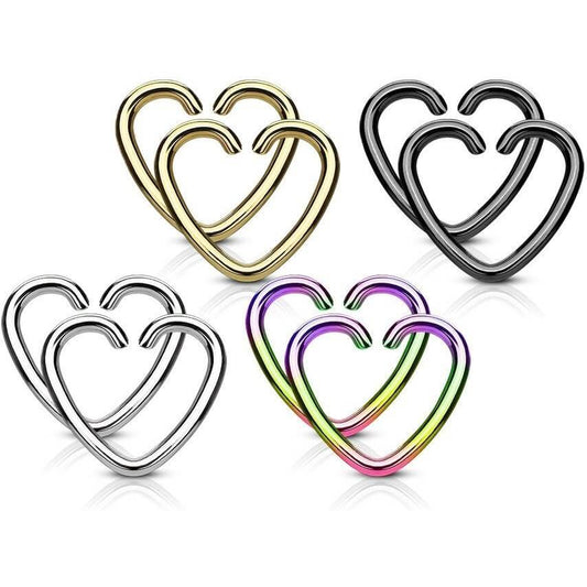 Ring Heart Bendable, 4 pairs