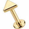 Titanium Labret Geometric Triangle Top Design
