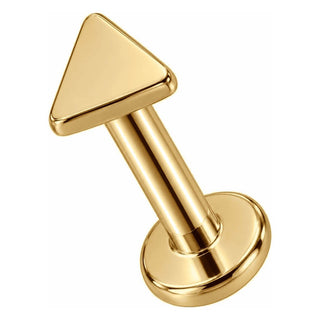 Titanium Labret Geometric Triangle Top Shape Internally Threaded