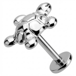 Titanium Labret Detailed Sea Turtle Top
