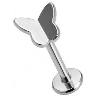 Titanium Labret Little Butterfly Silhouette Top