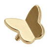 Titanium Top Flying Butterfly Silhouette Internally Threaded