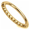 Titanium Ring Pyramid Spike Edge Clicker