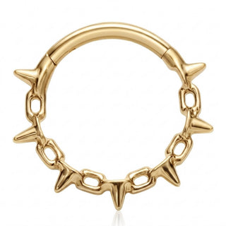 Titanium Ring Spiked Chain Clicker