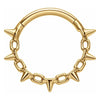 Titanium Ring Spiked Chain Clicker
