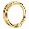 Titanium Ring Double Line Clicker