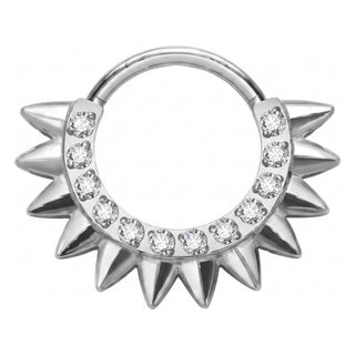Titanium Ring Spikes Zirconia Clicker