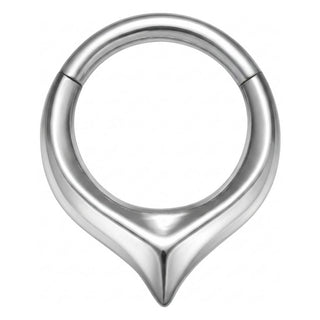 Titanium Ring Teardrop Clicker