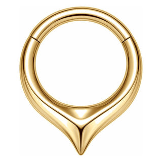 Titanium Ring Teardrop Clicker