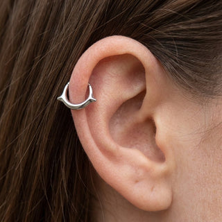 Titanium Ring Tribal Clicker