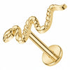 Titanium Labret Snake Internally Threaded