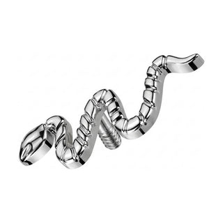 Titanium Top Slithering Coiled Snake Internally Threaded