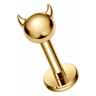 Titanium Labret Devil Internally Threaded