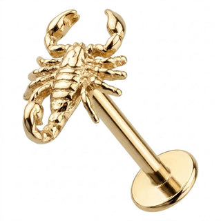 Titanium Labret Scorpion Internally Threaded