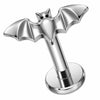 Titanium Labret Bat Internally Threaded