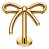Titanium Labret Bow Internally Threaded