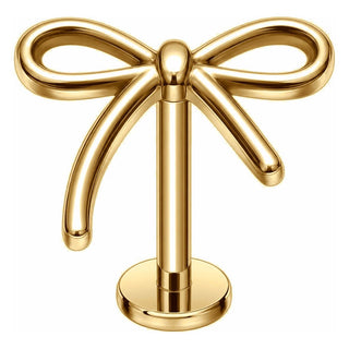 Titanium Labret Bow Internally Threaded