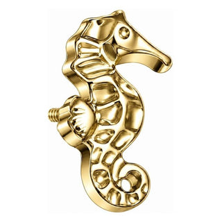 Titanium Top Ocean Seahorse Shape Internally Threaded