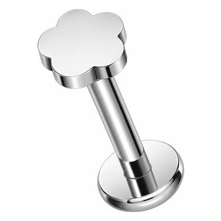 Titanium Labret Flower Internally Threaded