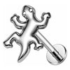 Titanium Labret Lizard Internally Threaded