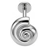 Titanium Labret Spiral Internally Threaded