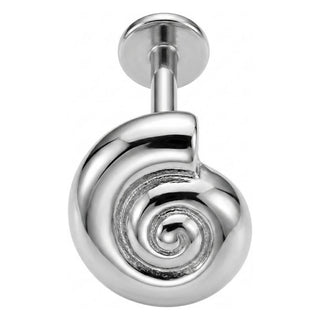 Titanium Labret Spiral Internally Threaded