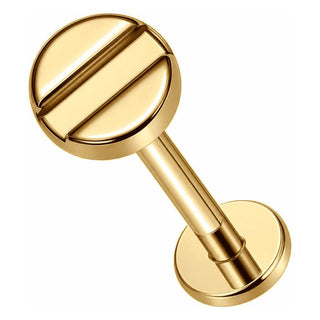 Titanium Labret Screw Internally Threaded