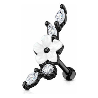 Barbell Flower Zirconia